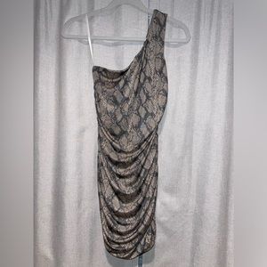 Snake print dress